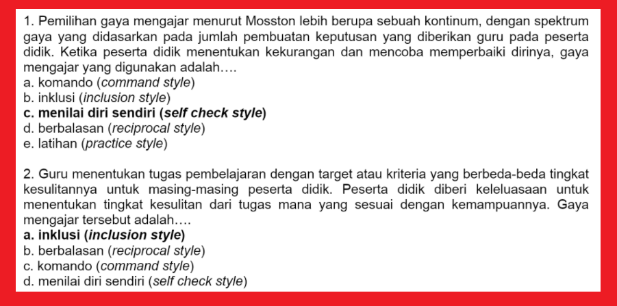 Kunci Jawaban Soal Reviu Pembelajaran 10 Pjok Seri Pppk Info Pendidikan Terbaru