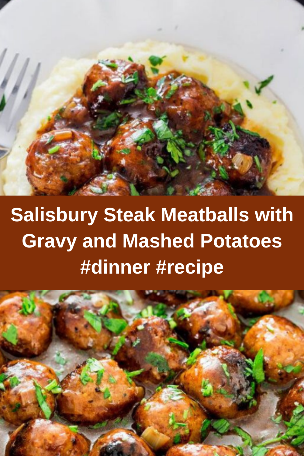 Salisbury Steak Meatballs with Gravy and Mashed Potatoes Recipes Easy