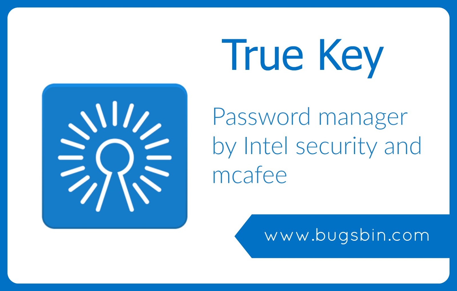 Intel Security true Key. Trukey. True secure