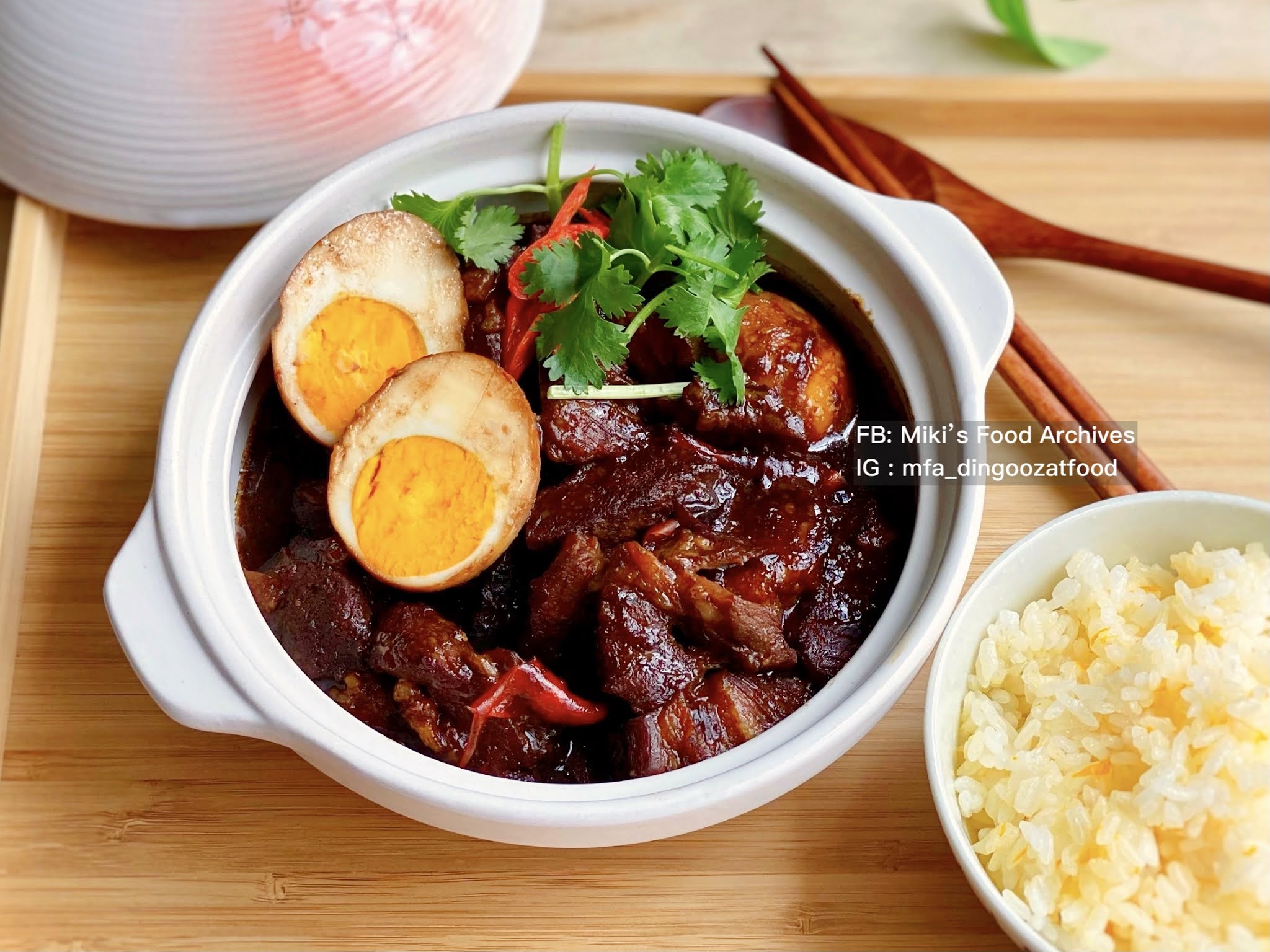 Miki S Food Archives Braised Meat Aka Lu Rou Fan Pressure Cooker Recipe 卤肉饭