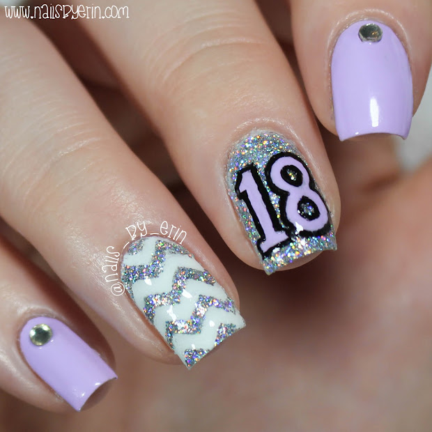 nailsbyerin 18th birthday nails