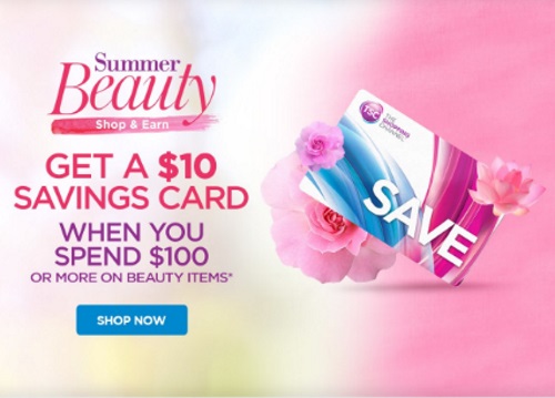 The Shopping Channel Summer Beauty Shop & Earn Free $10 Savings Card