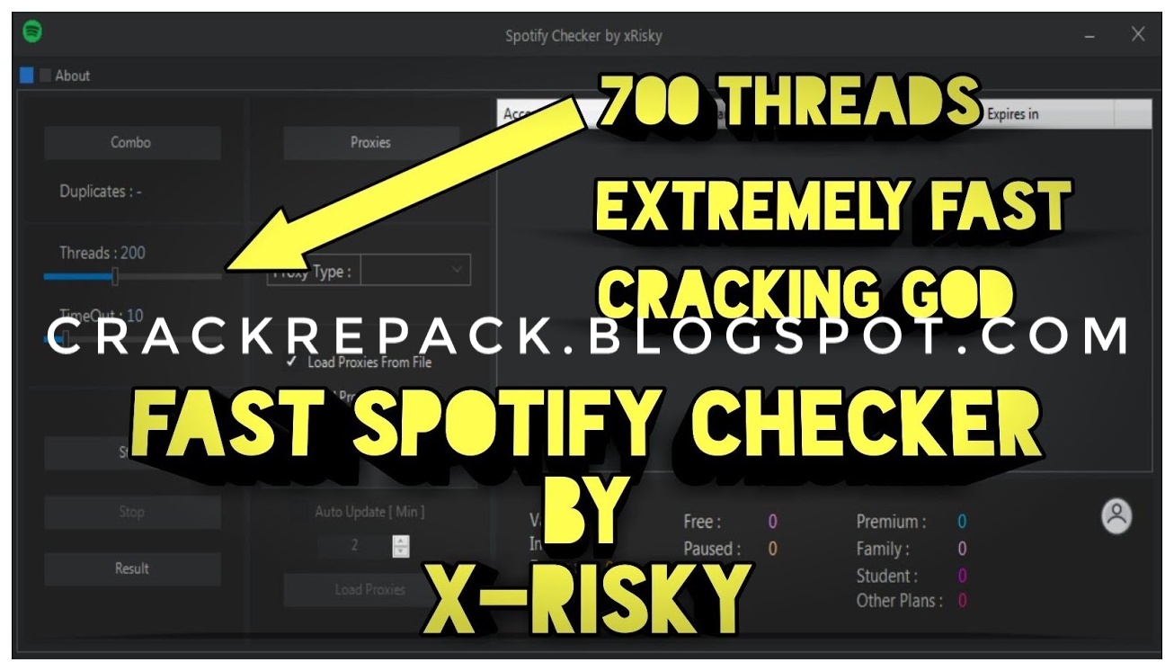 [UPDATED] Spotify Checker By X-Risky | Crack Repack