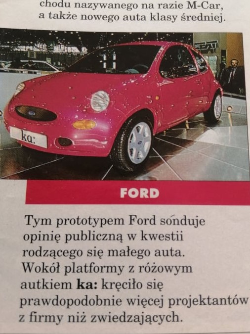 Modele Sławka Ford Ka nowa moda.