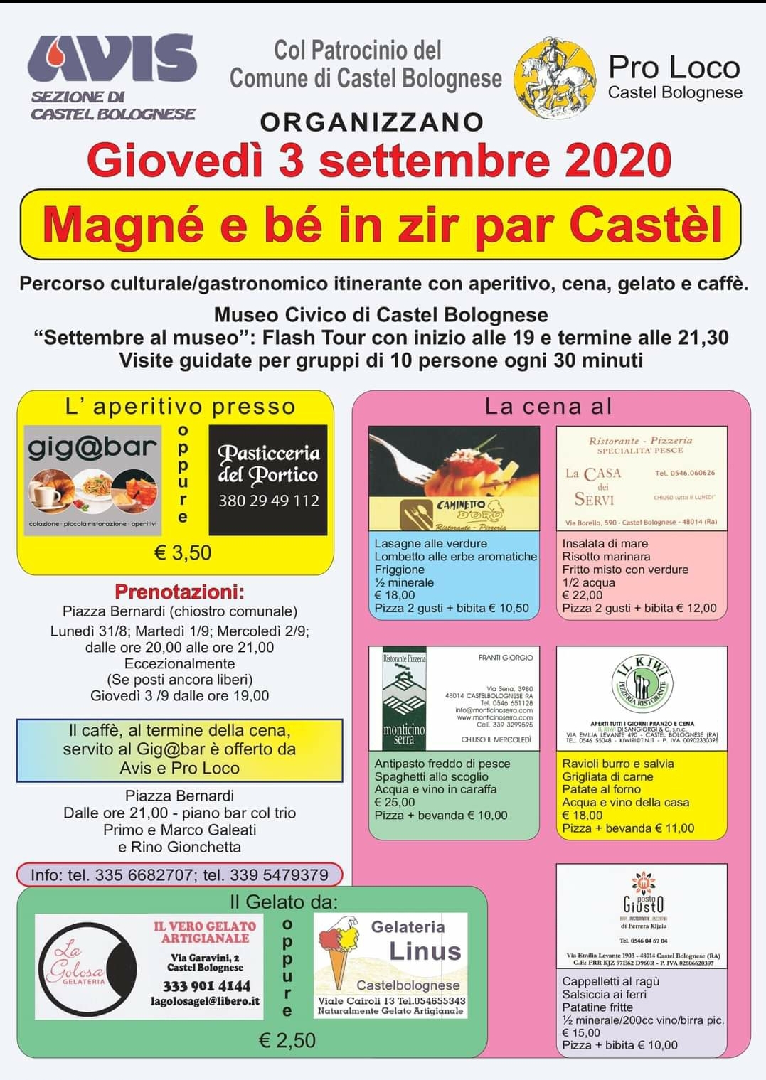 Proloco Castel Bolognese Magné e bé in zir par Castèl Proloco Castel Bolognese Magné e bé in zir par Castèl