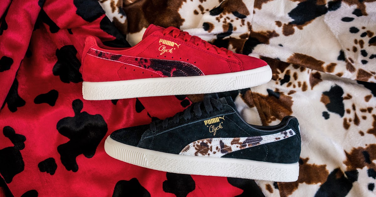 Swag Craze: First Look: PUMA x Packer Shoes PUMA Clyde ‘Cow Suits’ Pack