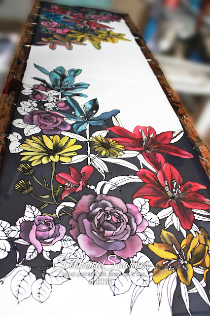 FilkinaScarves hand-painted silk chiffon scarf Work #painting in process #chicscarves #silkscarves #womensfashion #neckerchief #mothergifts #silkchiffon #diygifts #diysilkpainting #paintingprojects