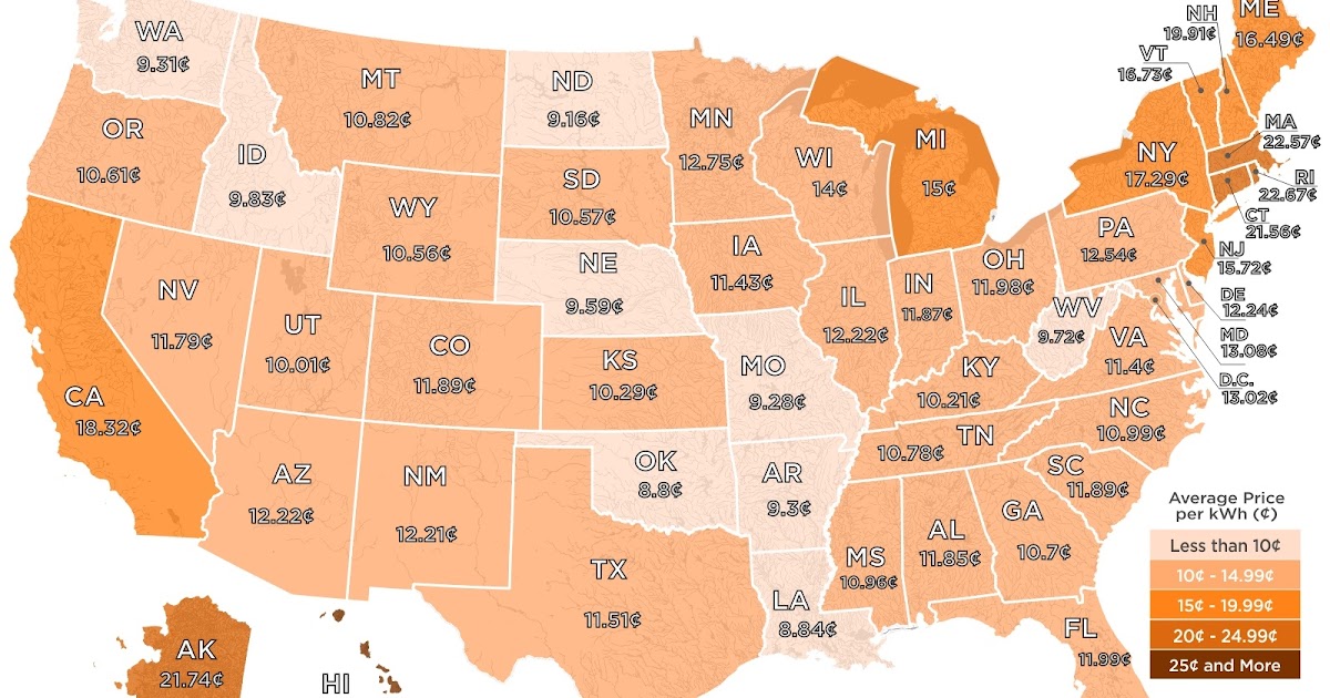 JOHN SMITH'S BLOG HOW MUCH AMERICANS PAY IN ELECTRICITY RATES IN EACH