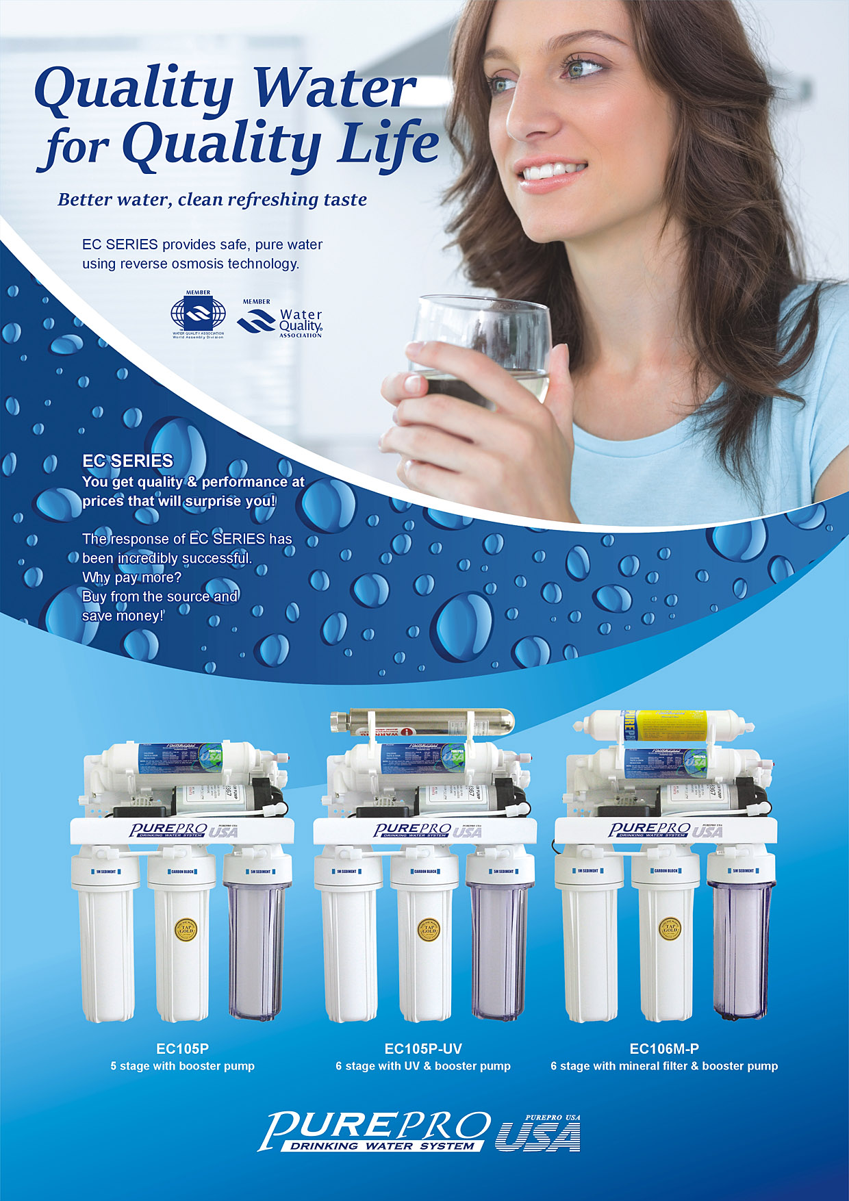 Best Home Water Filters 2021 Water Filter Reviews PurePro EC105P