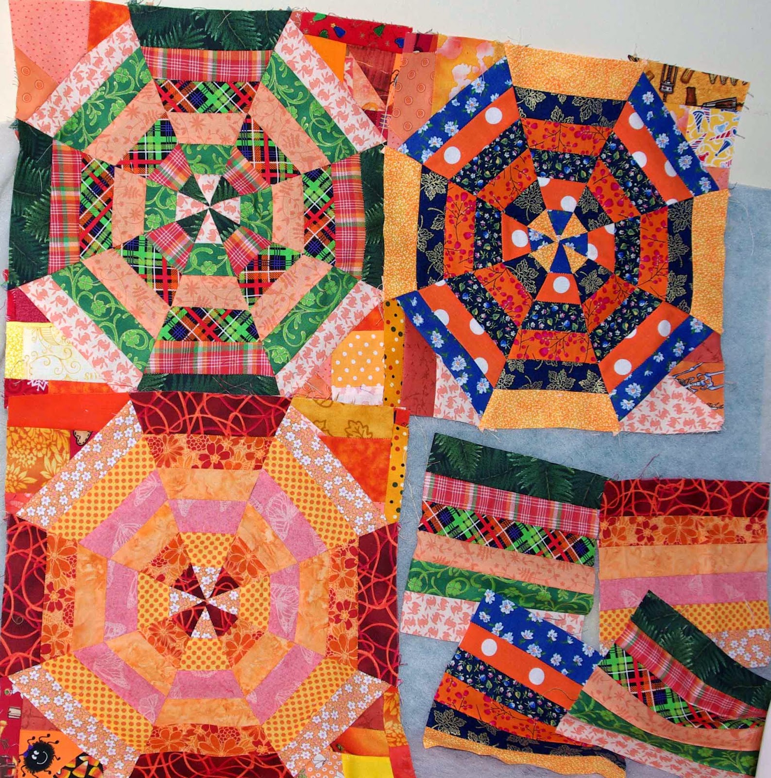 Sane, Crazy, Crumby Quilting Orange