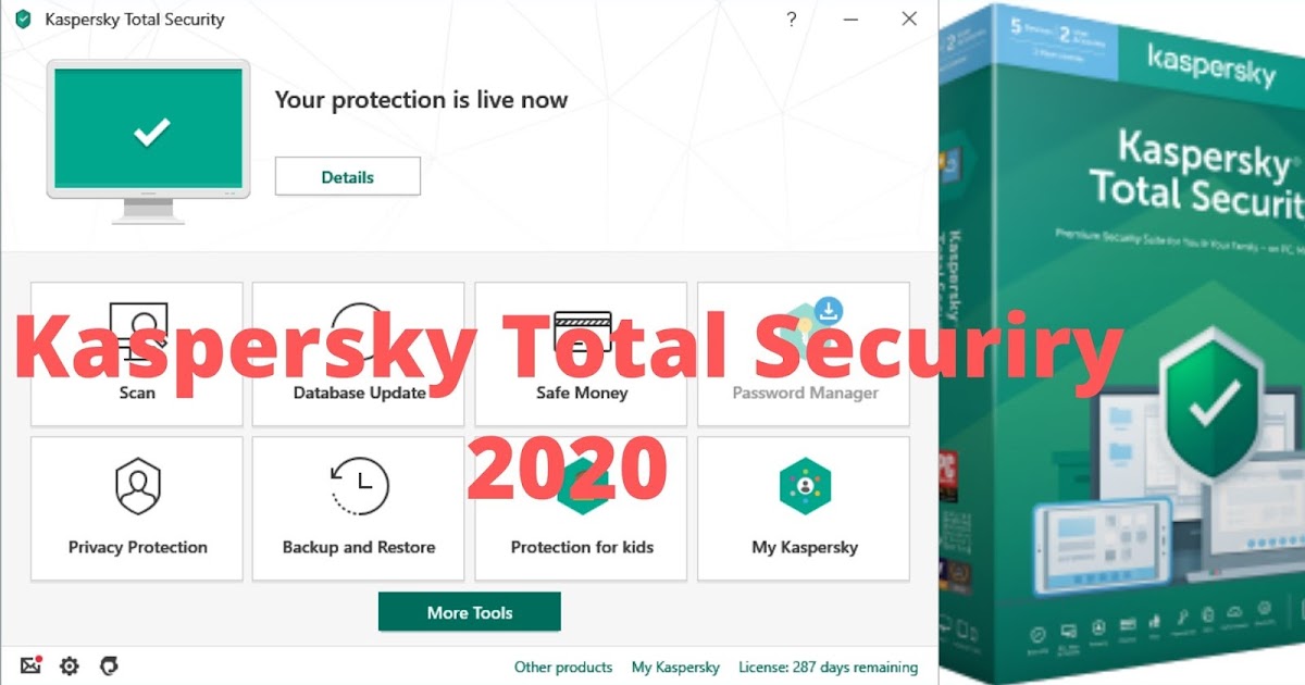 Kaspersky Total Security 2020 for Windows 32/64 bits  237 Hack Solution