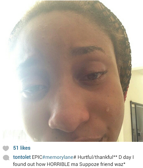 tonto dikeh cries