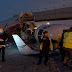 Four dead as passenger jet crashes into highway outside Moscow.