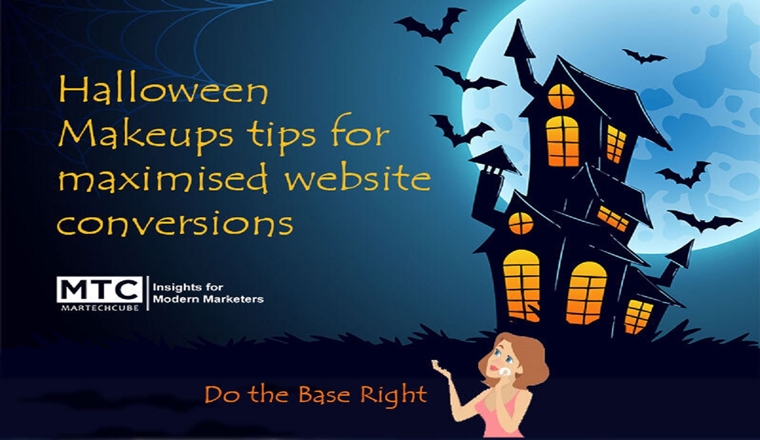 Halloween Makeup tips for maximized website conversions #infographic