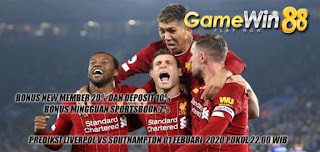 Prediksi Liverpool vs Southampton 01 Februari 2020 Pukul 22.00 WIB