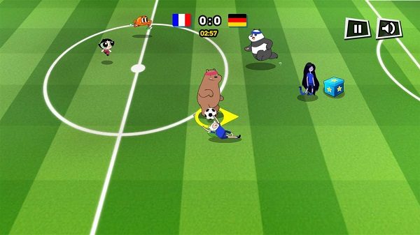 Copa de fútbol de dibujos animados