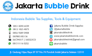 Contoh Desain Kartu Nama Jakarta Bubble Drink Supplier Distributor Agen Minuman Terlaris