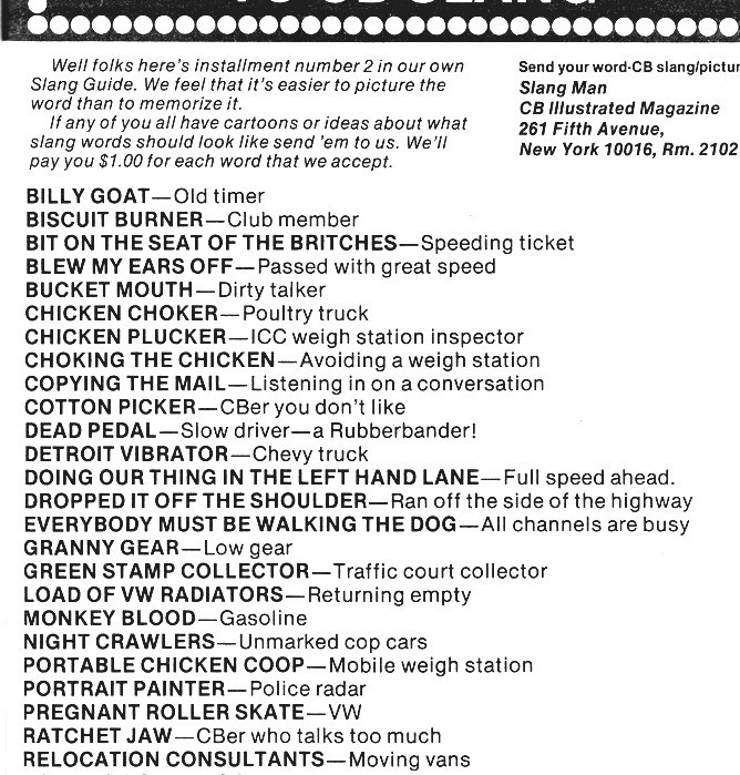 List Of CB Slang 10 4 Good Buddy Movie Quote