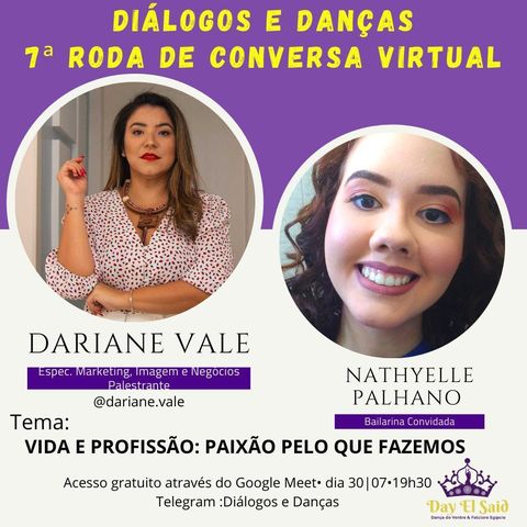 Vida e profissão: paixão pelo que fazemos - Convite para roda de conversa virtual