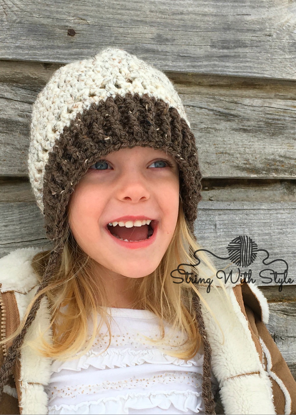 String With Style Winter Hat With Messy Bun Option