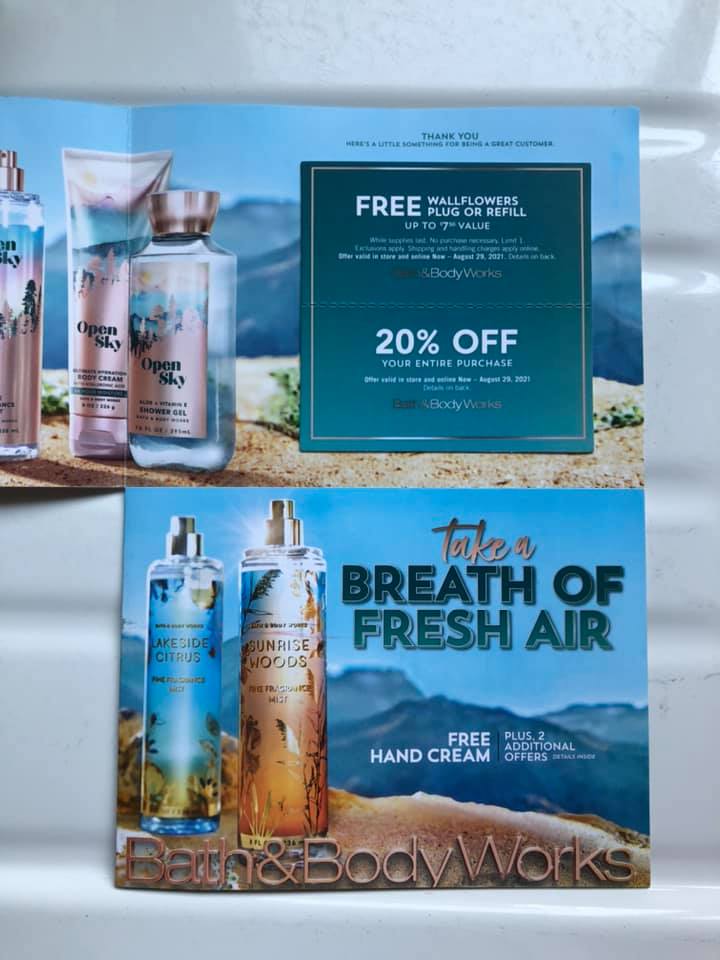 Life Inside the Page Bath & Body Works August 2021 Mailer Coupons