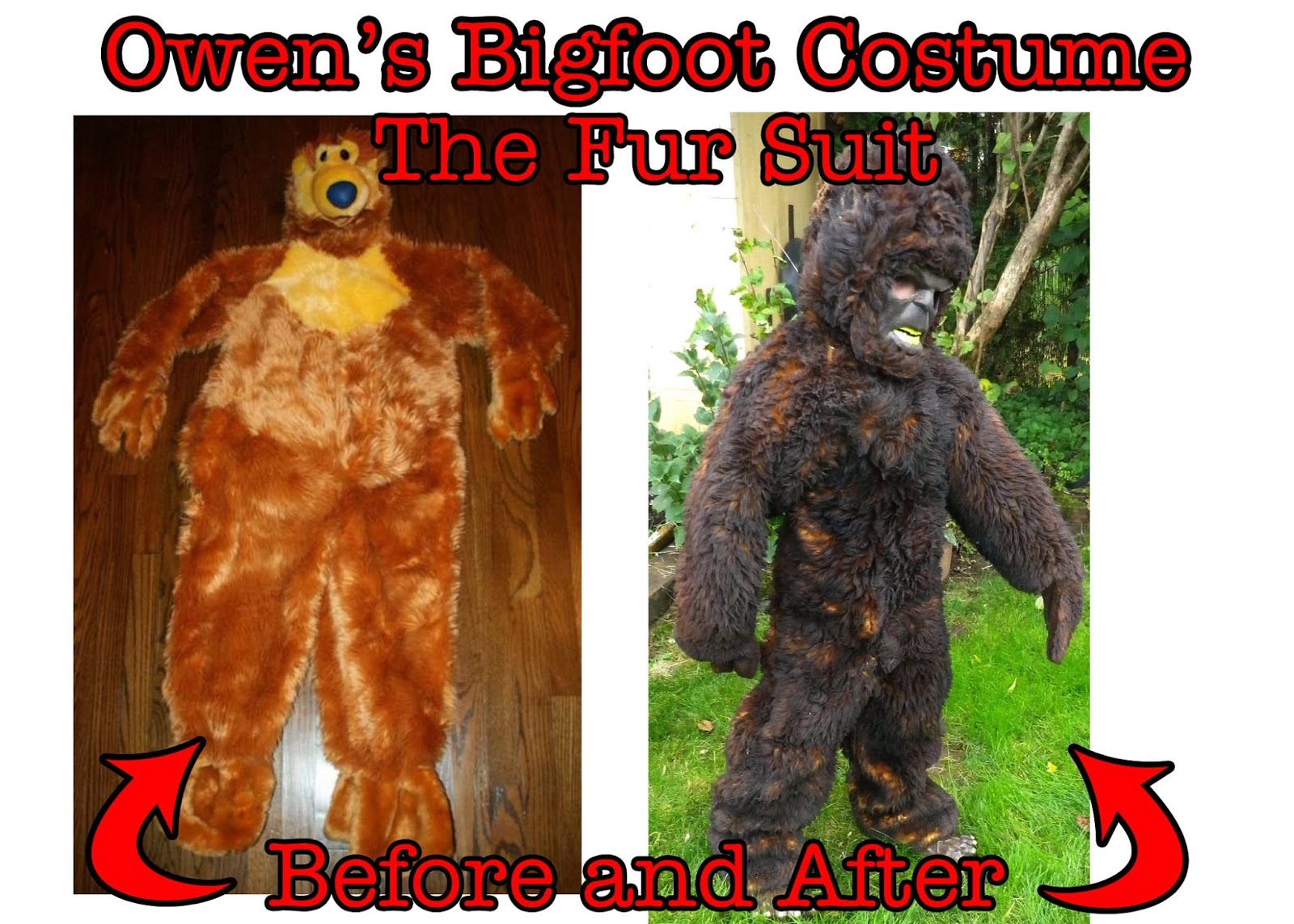 Cards by CG DIY Bigfoot Costume for a Bigfoot Fanatic!!