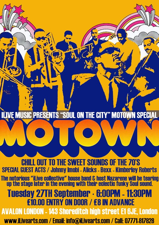 Fuzz Family: 'iLive Music Presents': 'Soul in the City' MOTOWN SPECIAL!