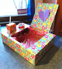 Snack treat box for Valentine's day or movie time.