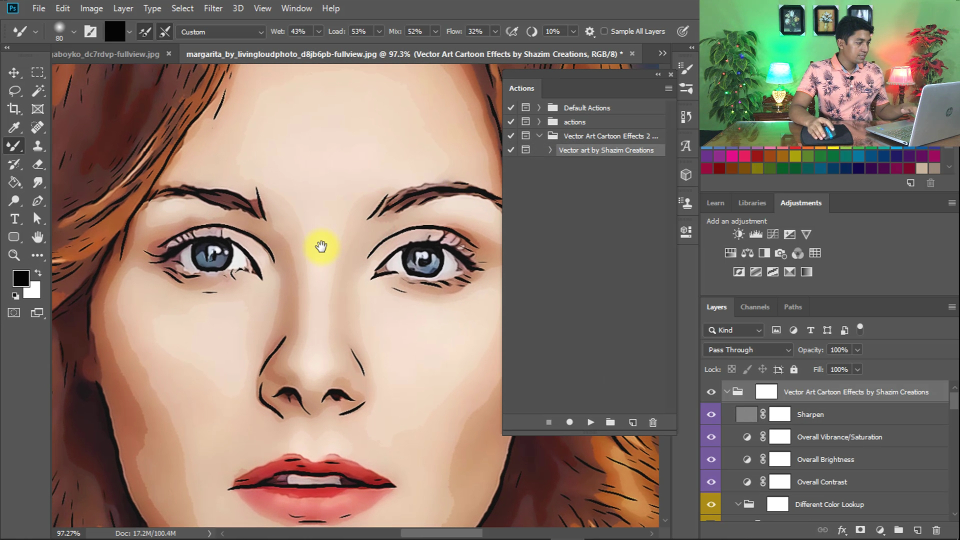 1 Click Magic Vector Art Cartoon Effects Free Photoshop Action