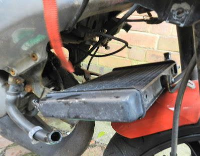Aprilia RS 125 radiator removal replacement ( drain down coolant )