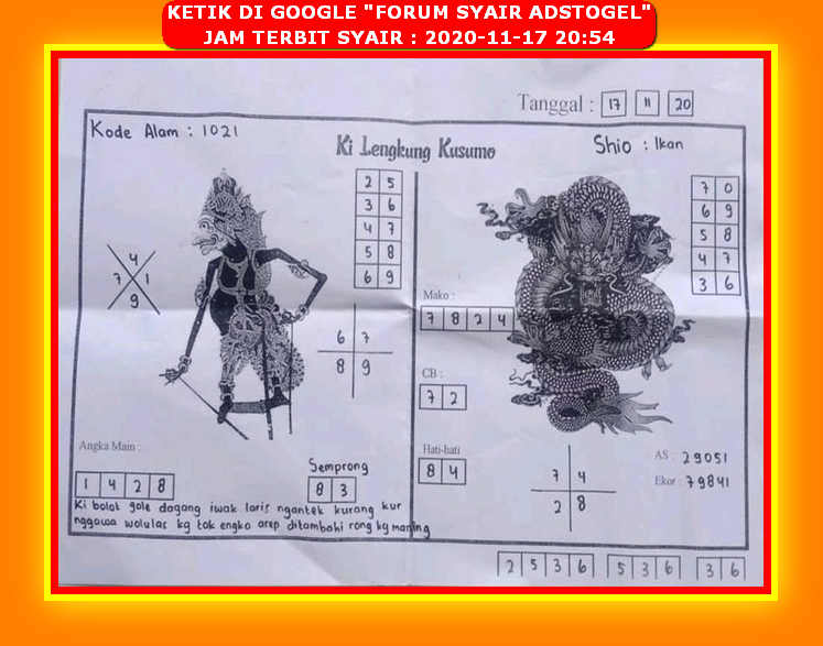 1 New Message Kode Syair Hongkong 17 November 2020 Forum Syair Togel Hongkong Singapura Sydney 1 New Message Kode Syair Hongkong 17 November 2020 Forum Syair Togel Hongkong Singapura Sydney
