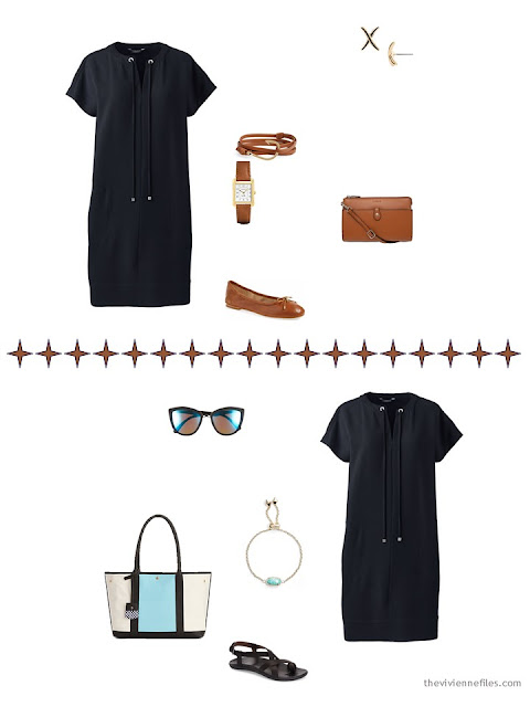 2 ways to accessorize a casual black dress in hot weather 2 ways to accessorize a casual black dress in hot weather