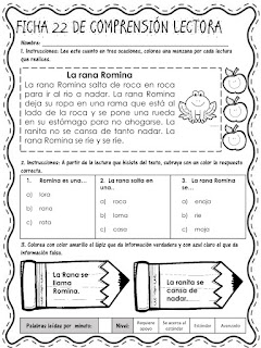 fichas-compresión-lectora