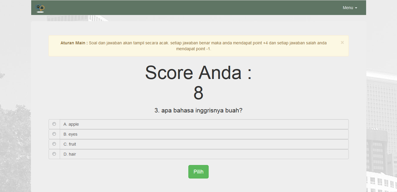 Source Code Php Mysql Kuis Online Berbasis Web