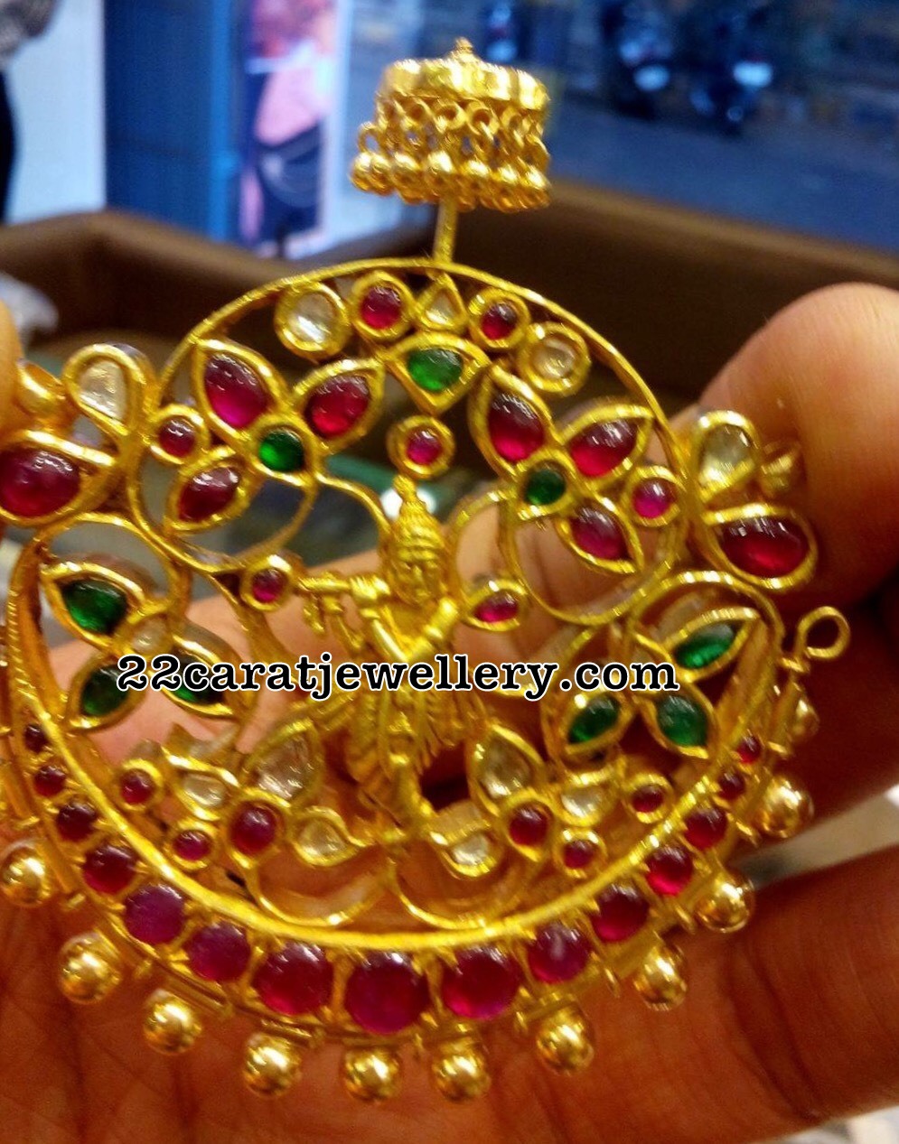 Adorable Krishna Pendant Jewellery Designs