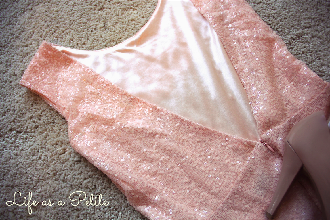 Backless Sequin Dress (life as a petite) Backless Sequin Dress (life as a petite)