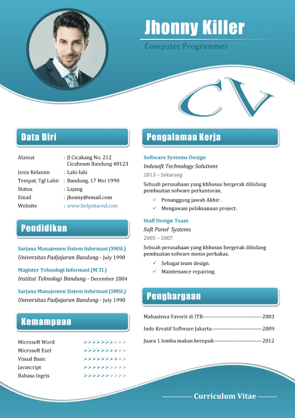 download cv menarik