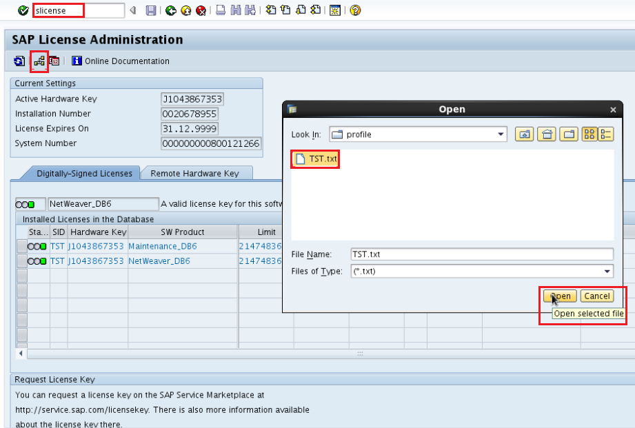 How to apply License in SAP