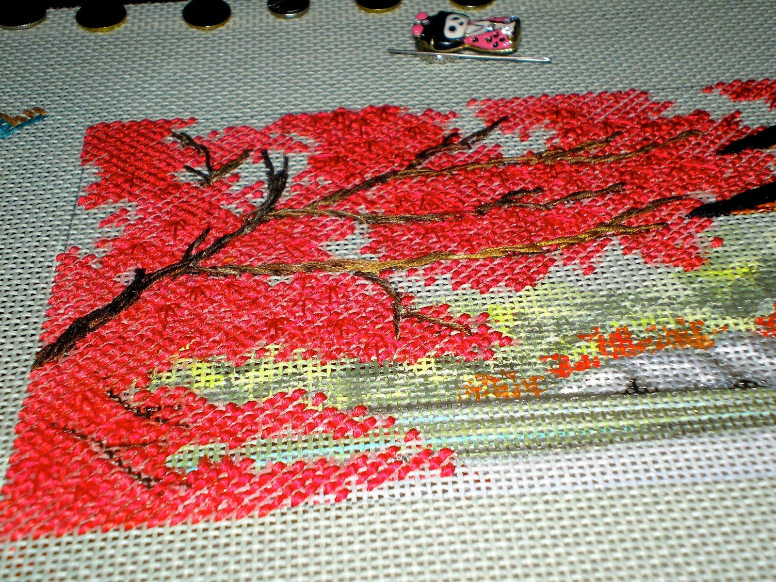 to the CHILLY HOLLOW NEEDLEPOINT ADVENTURE Tantalizing Glimpses