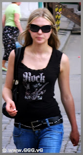 Girl in sunglasses on the street