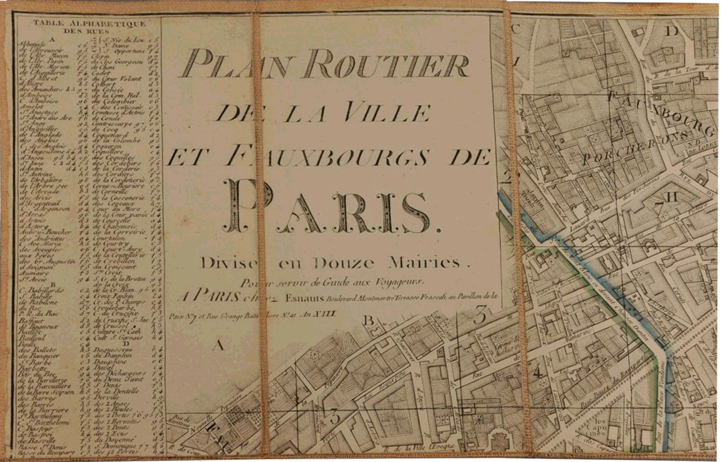 mapas de Paris vintage
