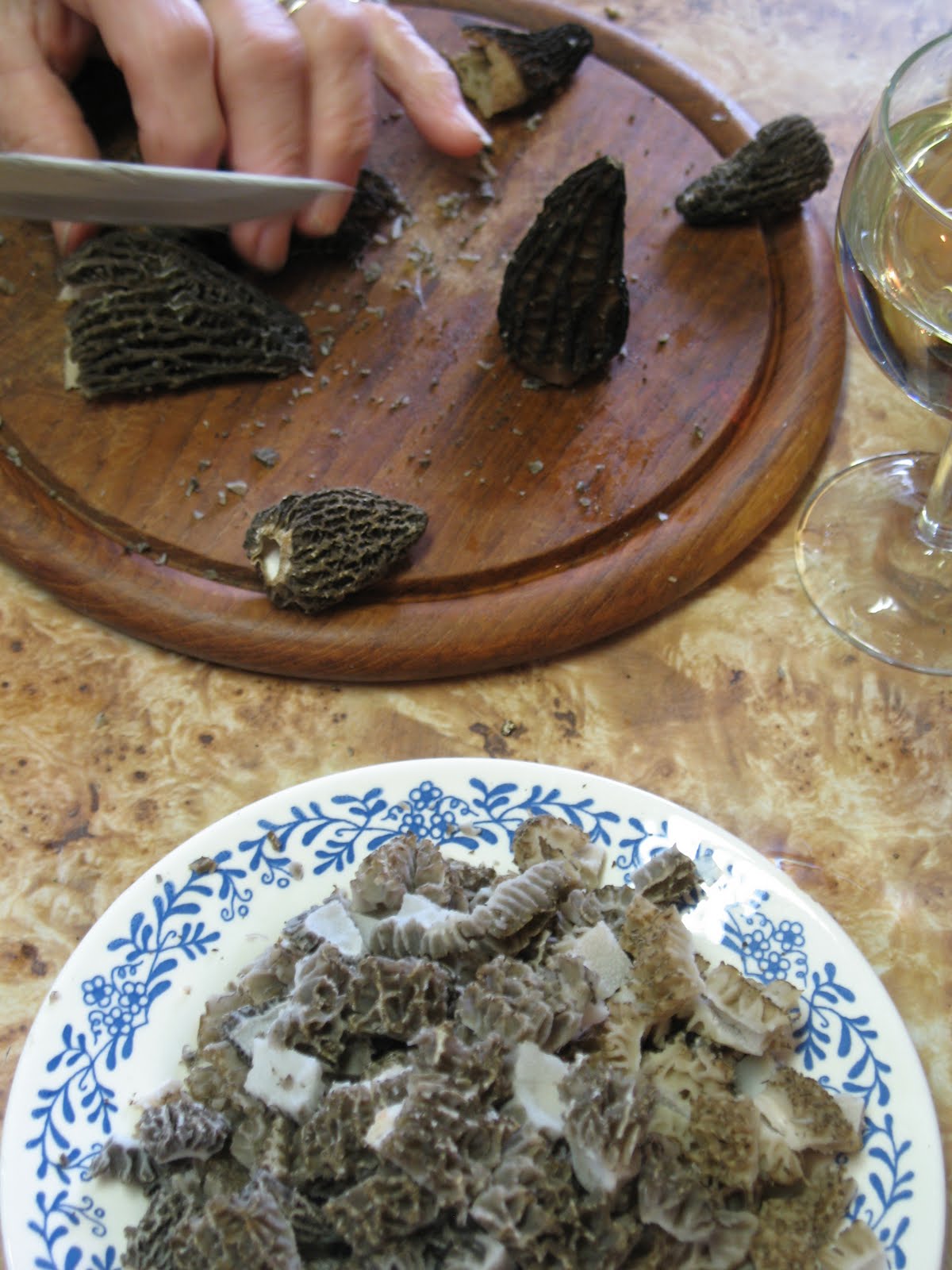 Nature's Gifts Fresh Trout, Morels and a side of Bannock (François Lake, B.C. 2011) Kitchen Frau