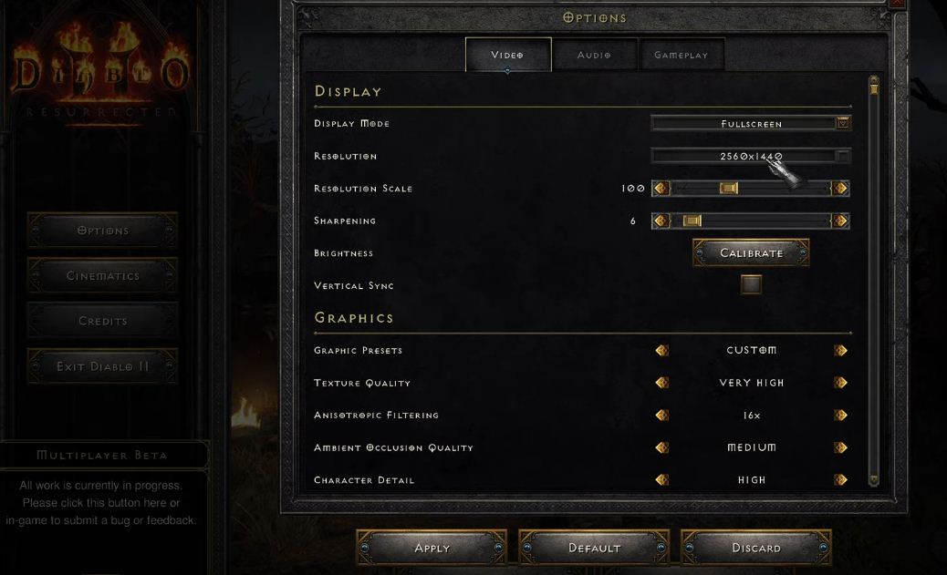 Best Settings to Run Diablo II Resurrected Smoothly on PC