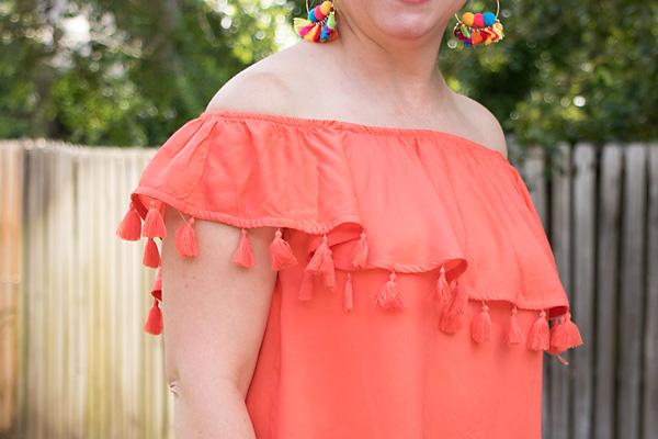 tassel trim top