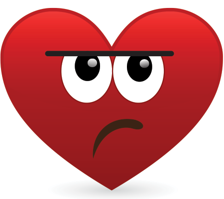 Unimpressed Heart Icon