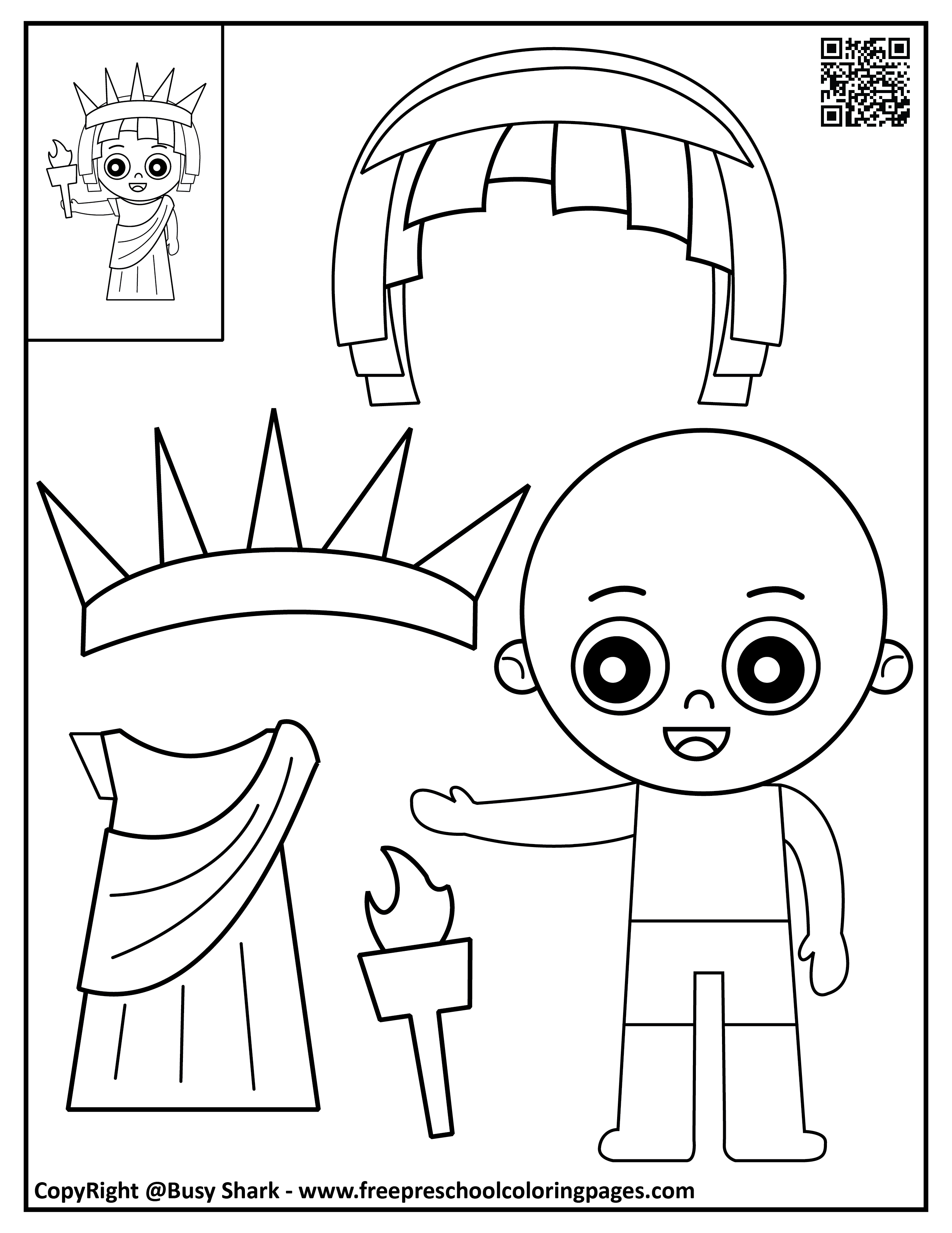 4th Of July 6 Paper Dolls