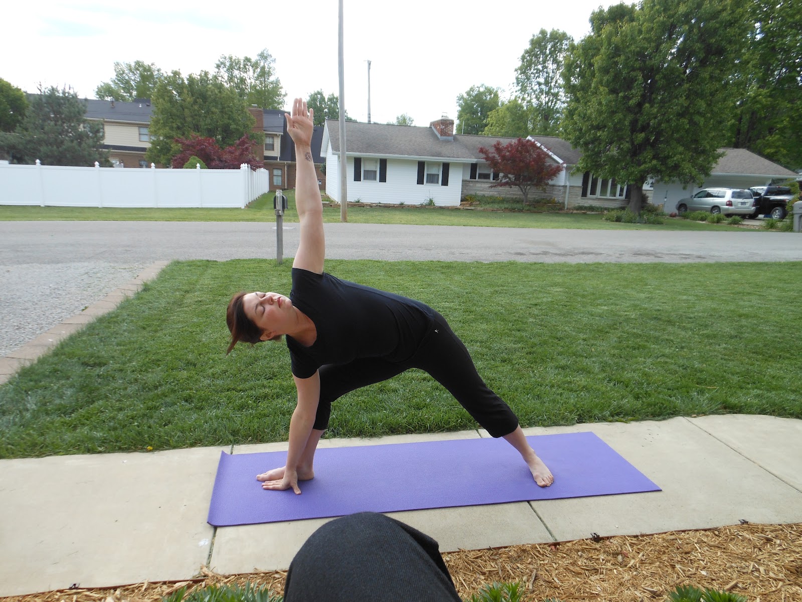 21 day yoga challenge: balancing poses, triangle, and savasana with a ...