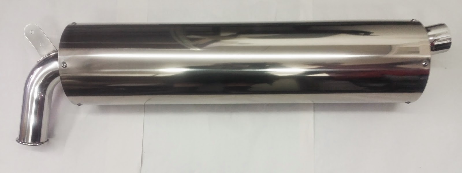 Freshly Polished Titanium Raceco Silencer and looking awesome!