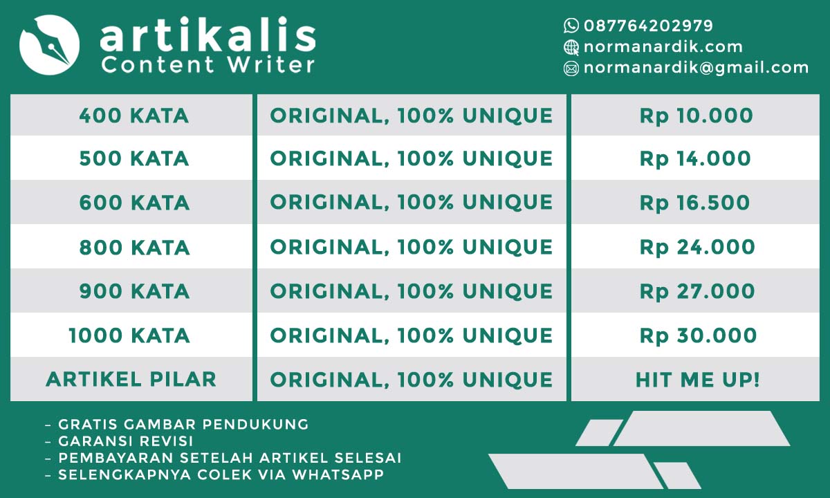 jasa tulis artikel seo murah berkualitas