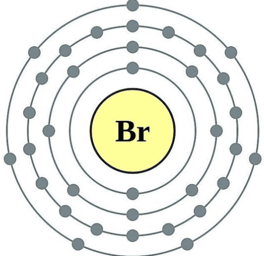Bromine valence electrons